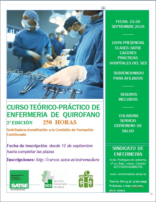 Cartel 2ª edición quirófano
