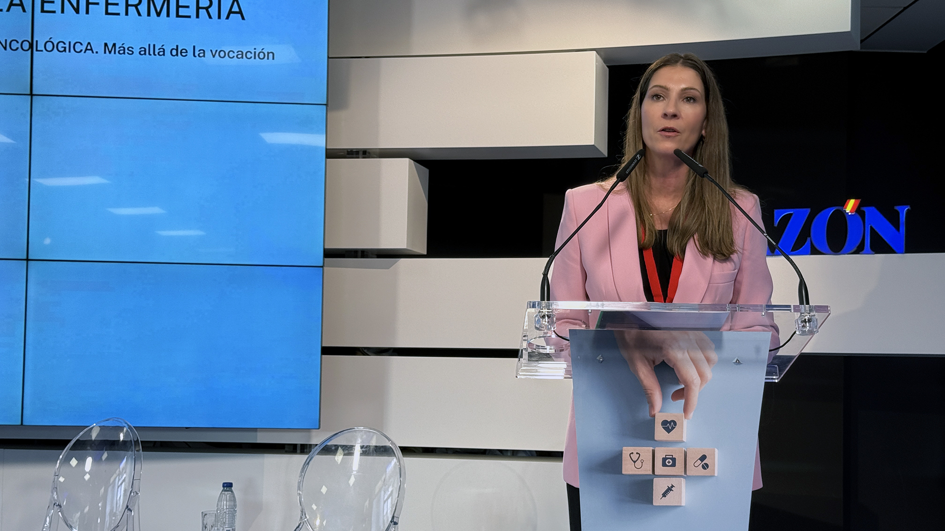 Laura Villaseñor en el evento sobre Enfermería Oncológica organizado por La Razón